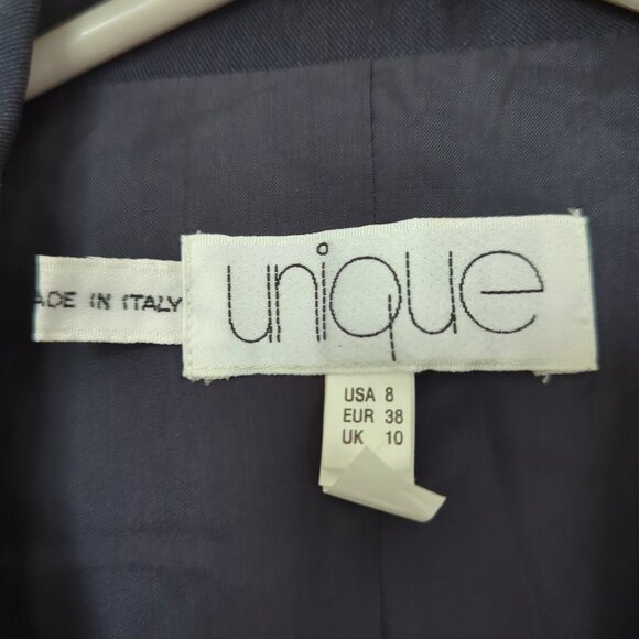 UNIQUE One Piece Skirt Long Dress Blazer, Made in Italy, Size 8 - Picture 3 of 13